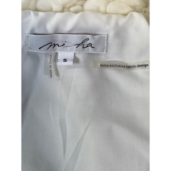 Miha Vest Textured Wool Boho Festival Suede Asymmetrical Vest Women’s Size Small - Picture 8 of 9